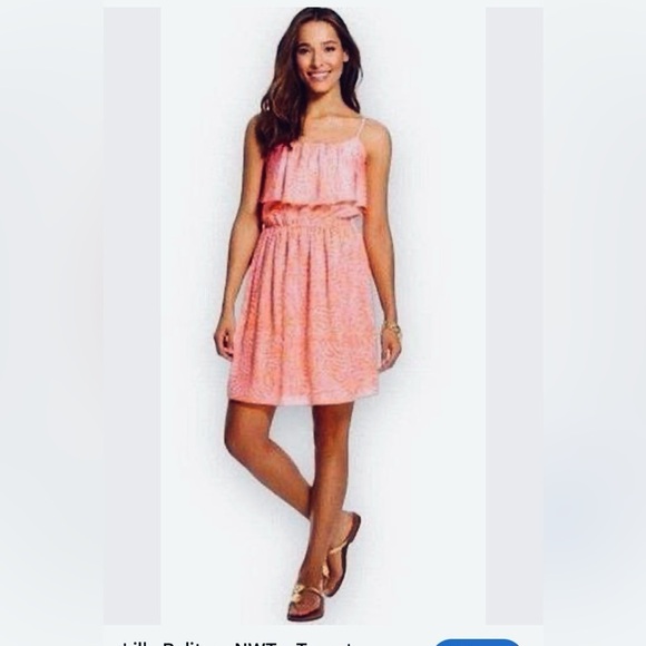 Lilly Pulitzer for Target Dresses & Skirts - Lilly PulitzerTarget Giraffe Animal 🦒Print Tangerine Orange Pink Mini Dress S/P
